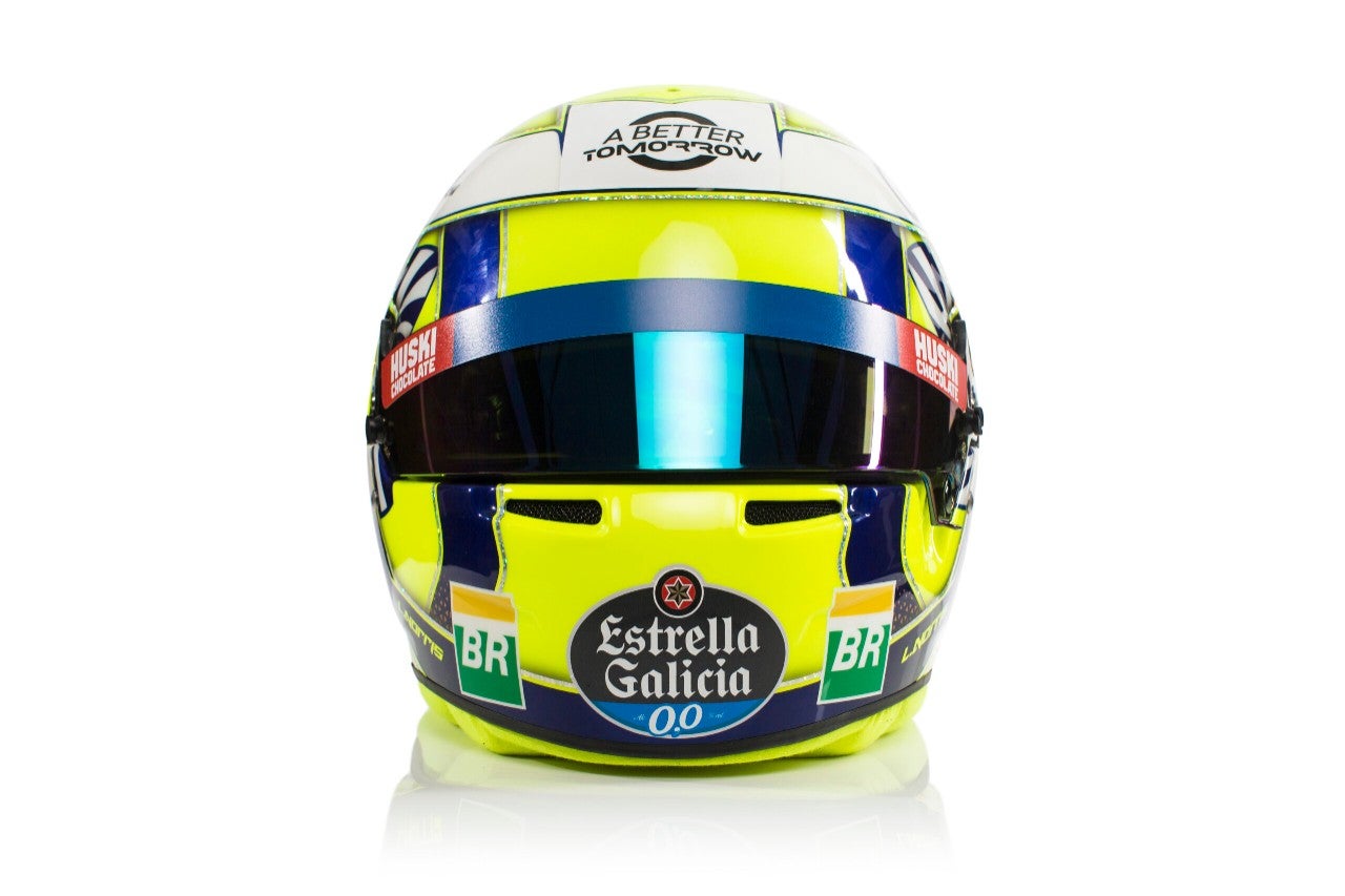 Casco de  Lando Norris (GBR)  en presentación McLaren MCL34 en Woking el jueves 14 de febrero de 2019 *** Local Caption *** MCLAREN MCL 34