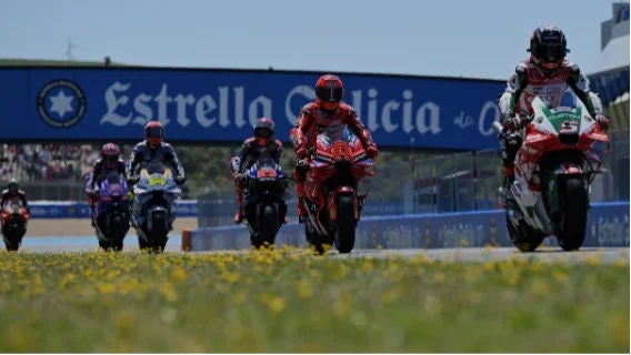 carrera de moto gp
