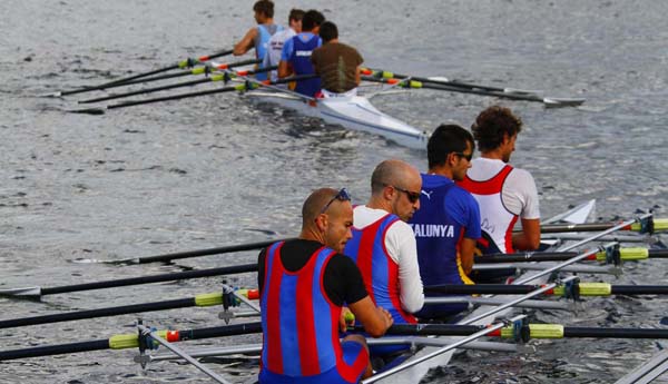 LOS 4 BARCELONA ENTRENANDO el JUEVES CASTRELO