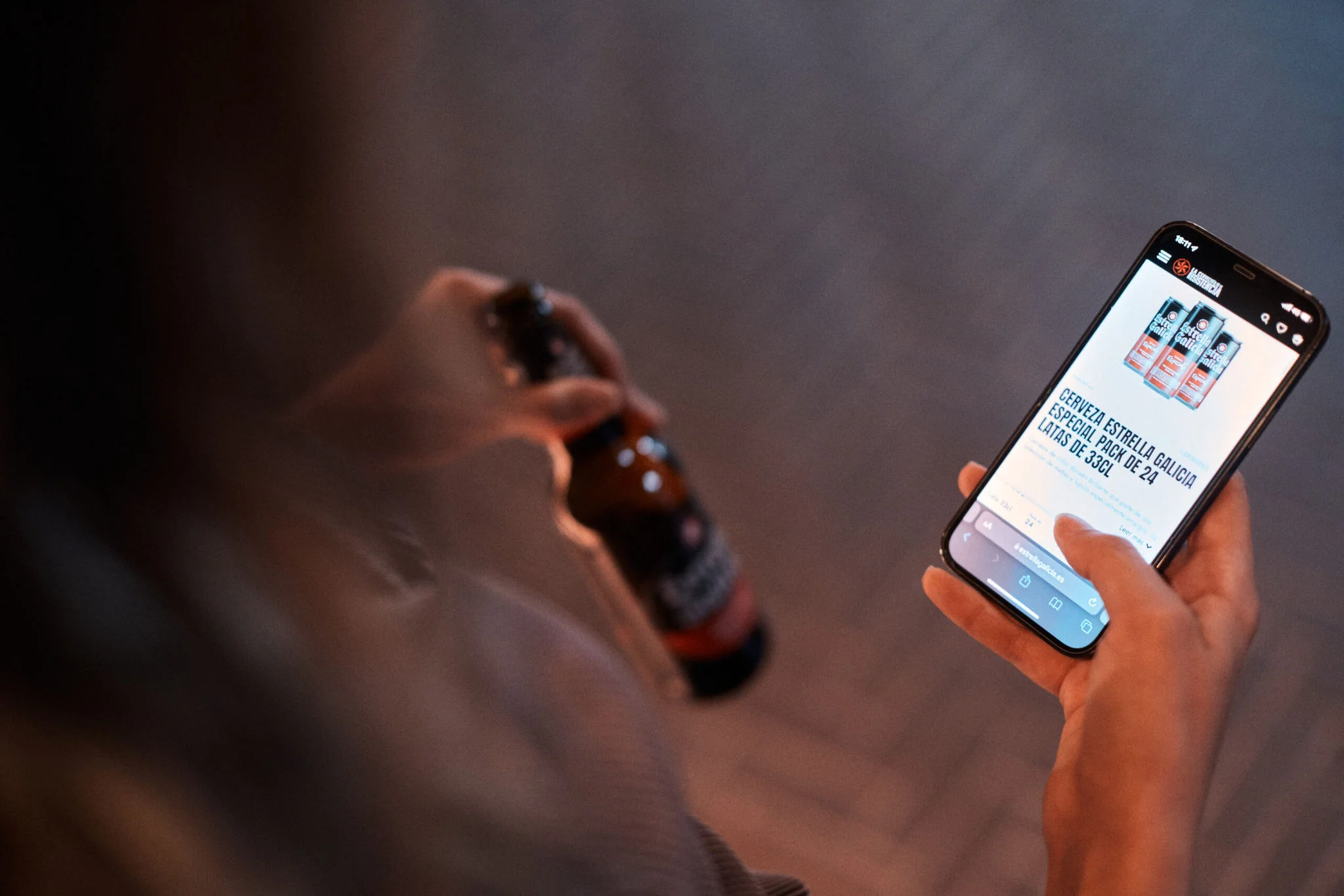 Móvil tienda online cerveza
