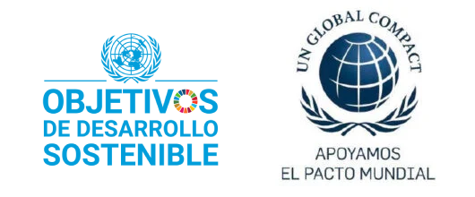 Logos Objetivos de Desarrollo Sostenible - Apoyamos el Pacto Mundial UN Global Compact