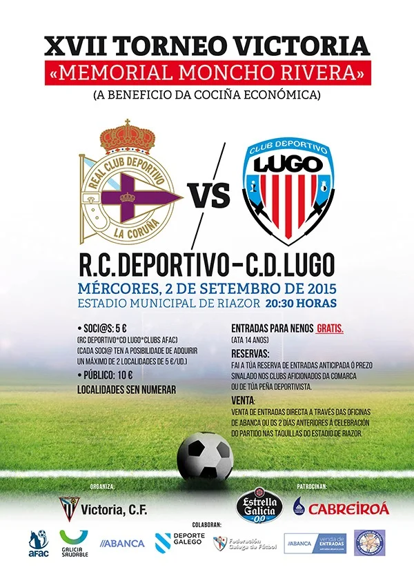 Cartel Memorial Moncho Rivera Depor Lugo 1