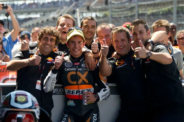 Monlau Team 2012 during the 2012 Season of World Motorcycle Championship race 11 2012 USA Indianapolis GP in Indianapolis Motorspeedway near Indianapolis Indiana USA © 2012 mirco lazzari mircolazzari@yahoo.it