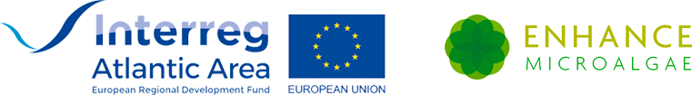 Logos Interreg Atlantic Area, Enhance Microalgae