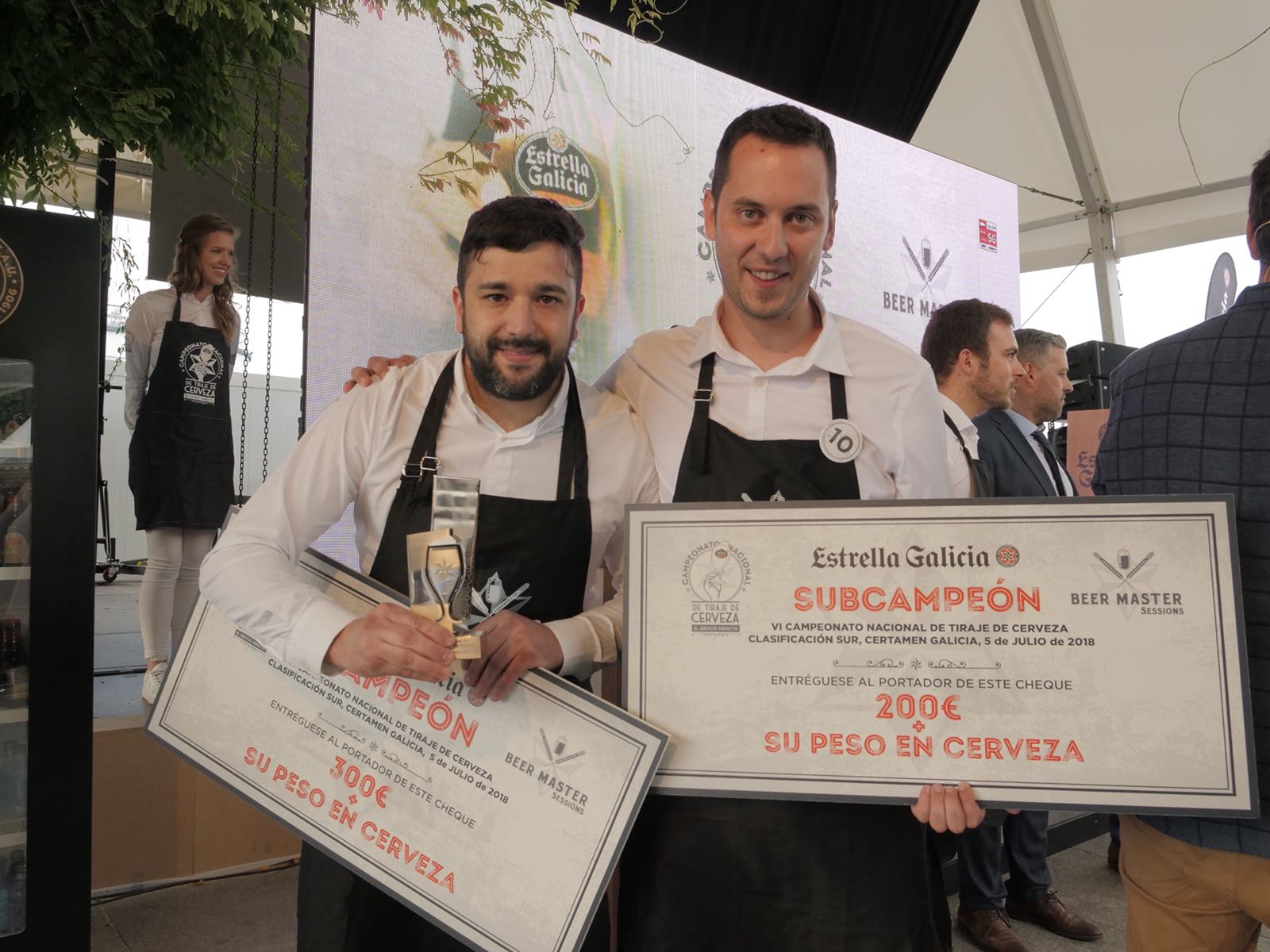 Campeon y Subcampeon Campeonato Tiraje Cerveza Estrella Galicia Certamen Galicia Sur