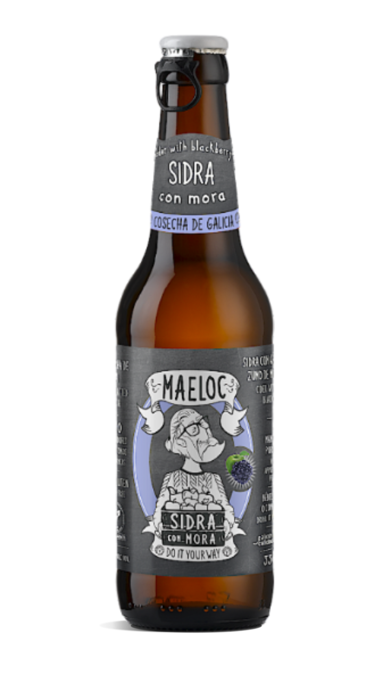 Botella Sidra con mora Maeloc