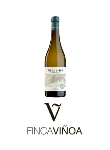 Finca Viñoa Botella y Logo