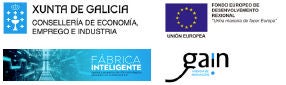 Logos Xunta de Galicia, Consejo Europeo, Fábrica inteligente, gain