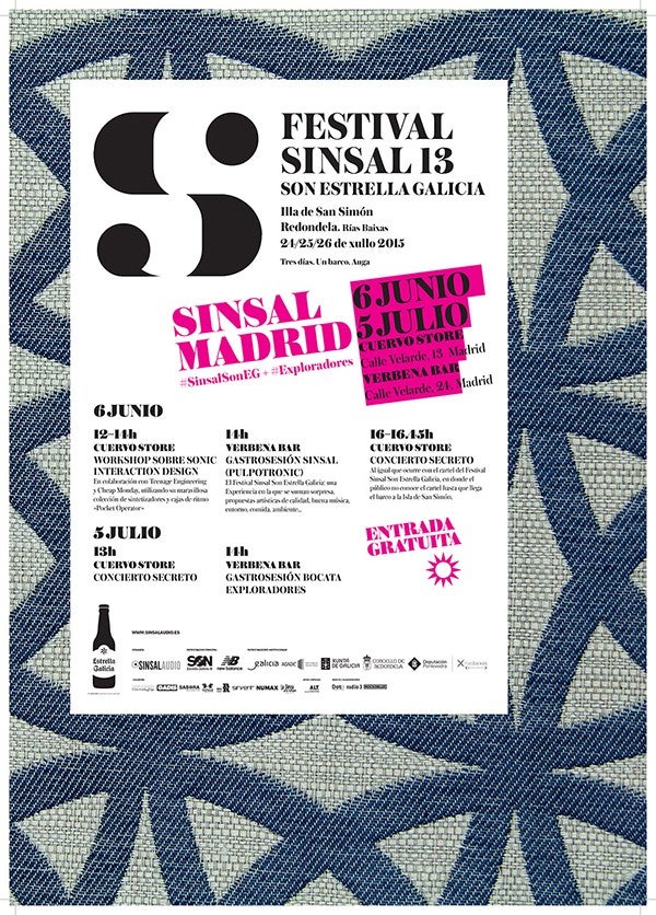 Cartel Sinsal SON Estrella Galicia Madrid