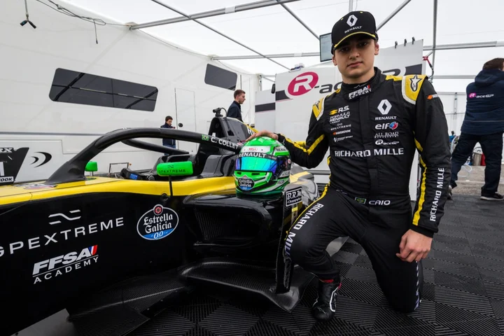 Monza (ITA), APR 12 - 14 2019 - First round of the Formula Renault Eurocup Series 2019 at Monza Circuit. Caio Collet #02, R-ace GP. © 2019 Sebastiaan Rozendaal / Dutch Photo Agency.