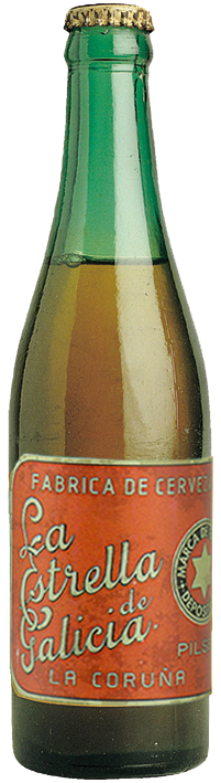 Botella Estrella Galicia 1906
