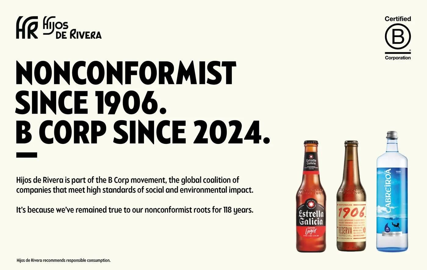Nonconformist since 1906. Bcorp since 2024.