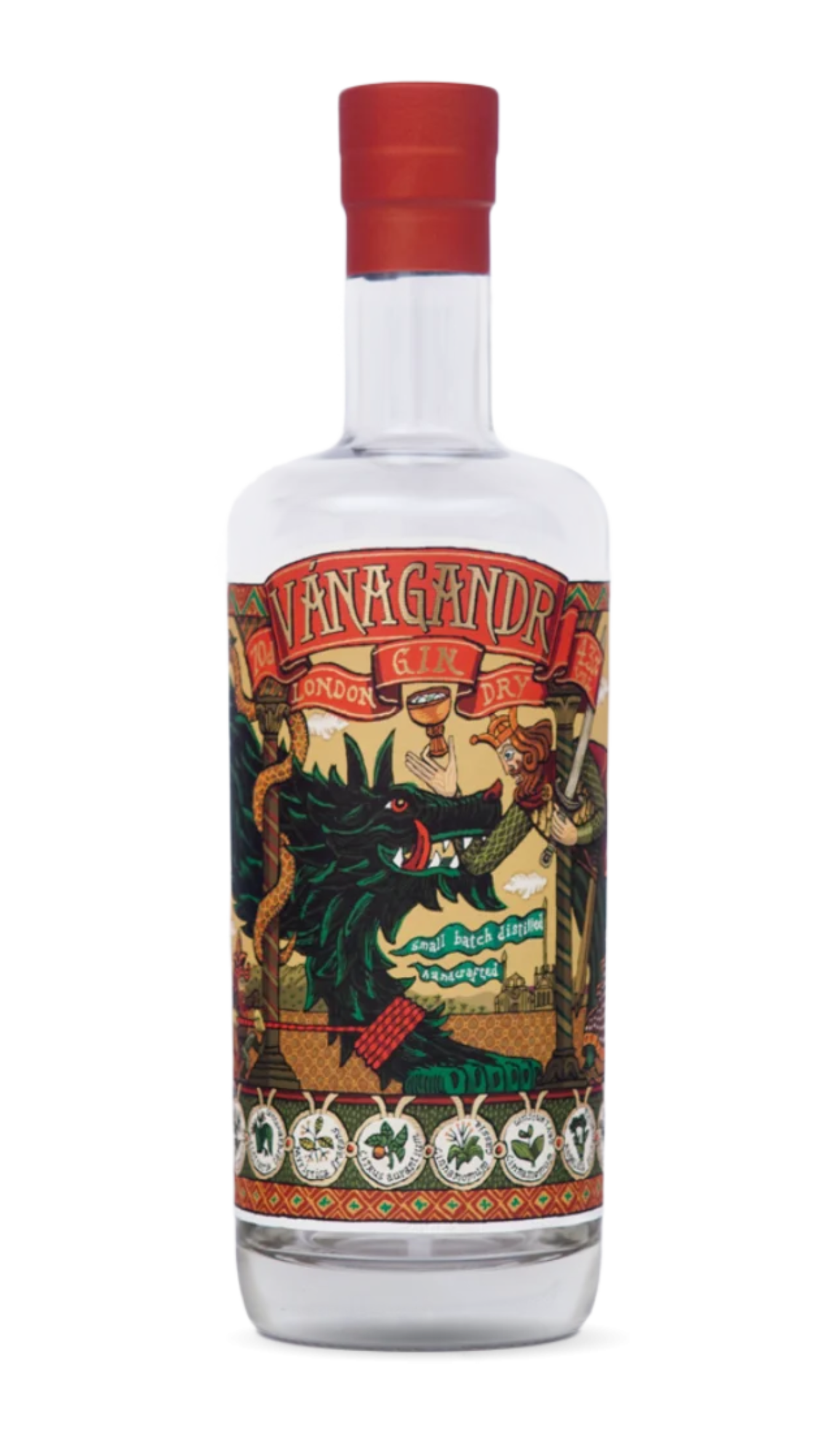 Botella Ginebra artesana London Dry de Vánagandr Destilerías