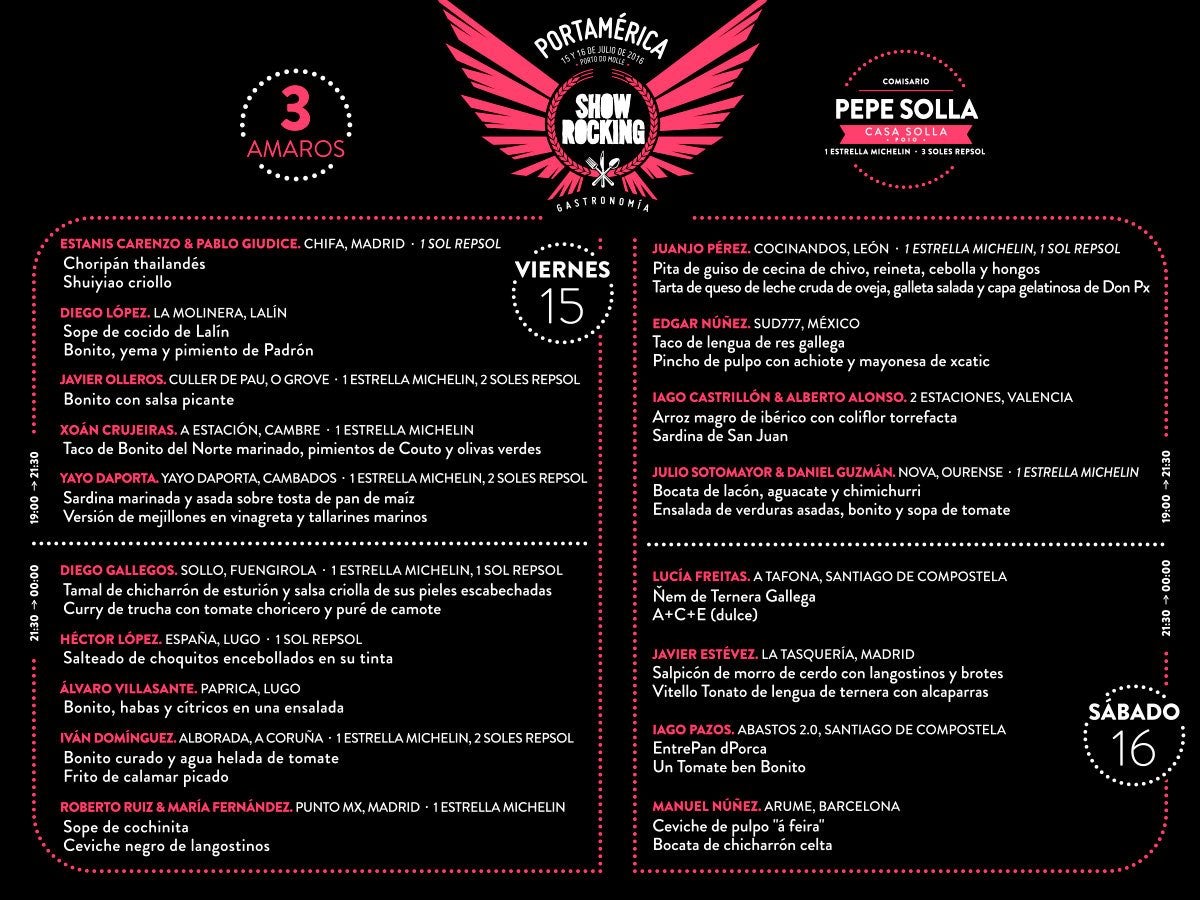 Menu Portamerica