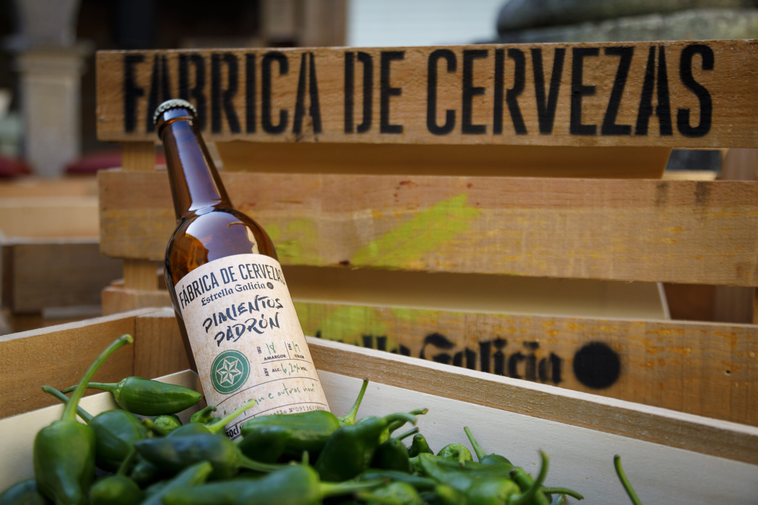 Fábrica de Cervezas Estrella Galicia Pimientos de Padrón