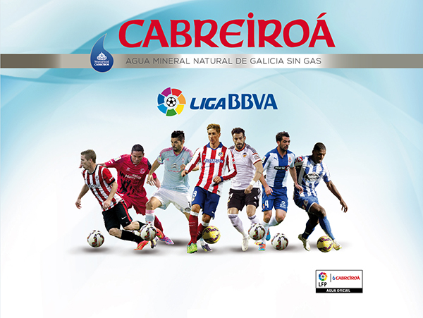 Nuestra agua mineral Cabreiroá se convierte en agua oficial de la Liga de Fútbol Profesional 