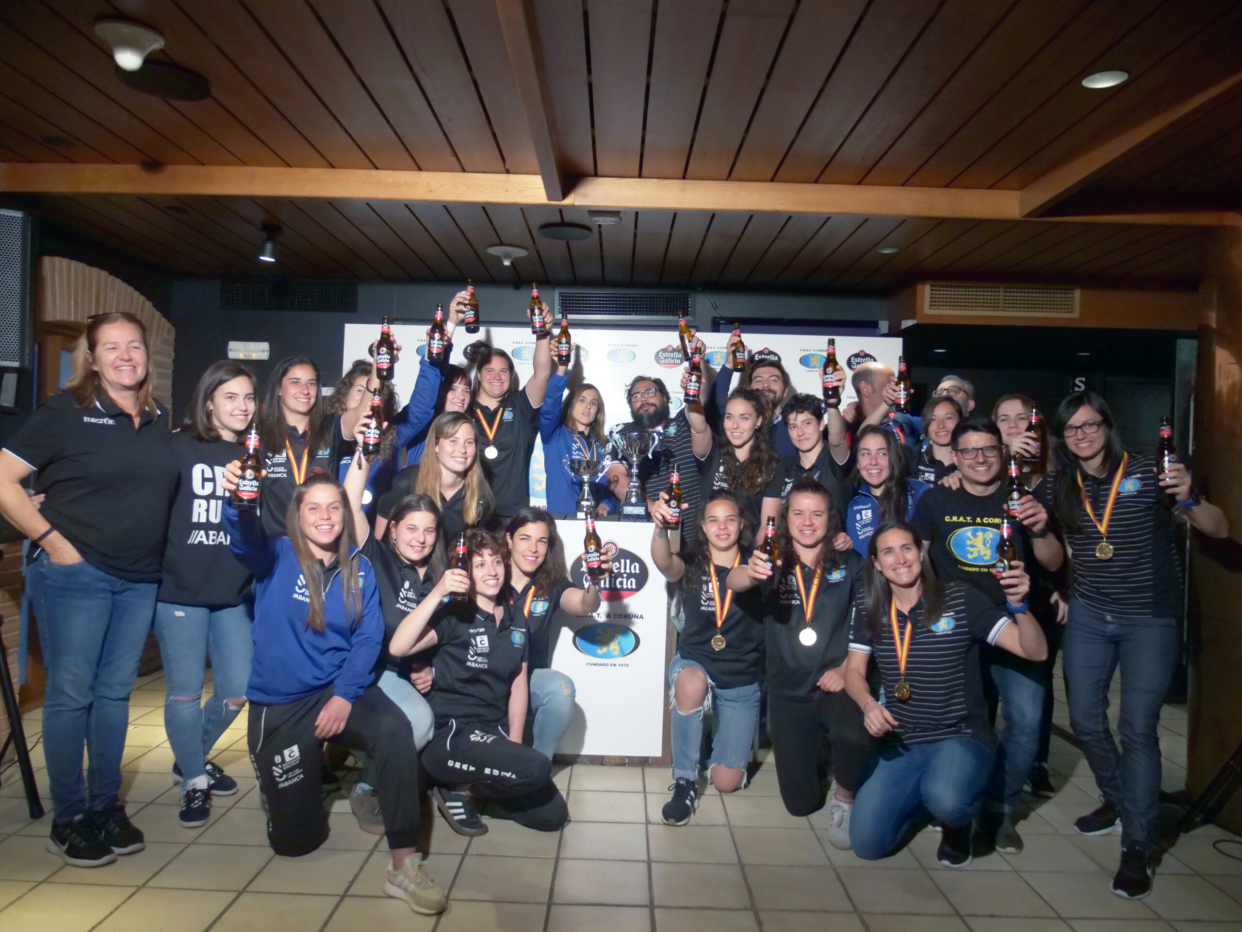 CRAT celebra título de Liga con Estrella Galicia