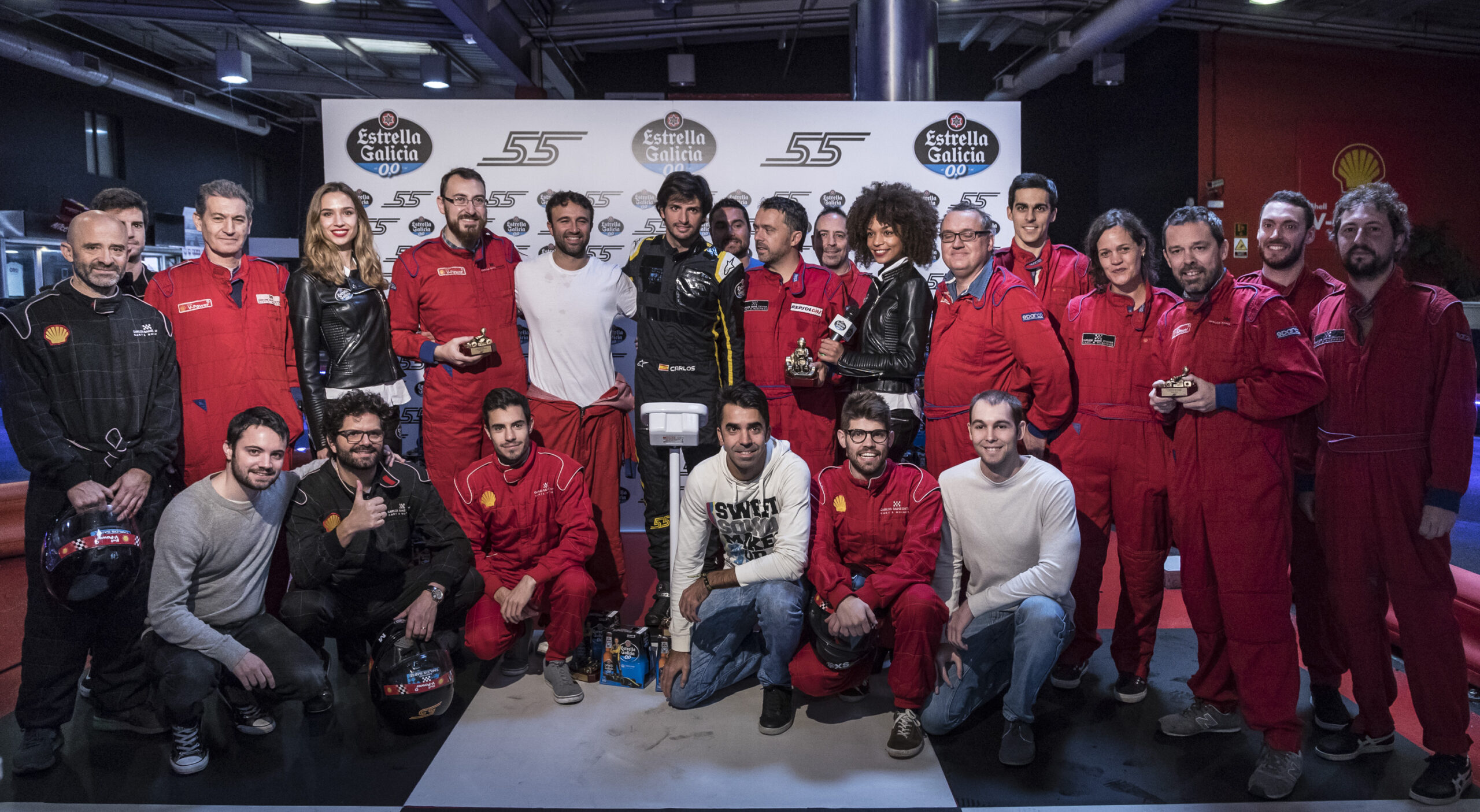 Carlos Sainz Karting evento con Estrella Galicia 0,0