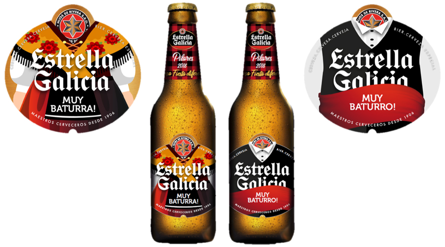 Estrella Galicia celebra Los Pilares vestida de baturro