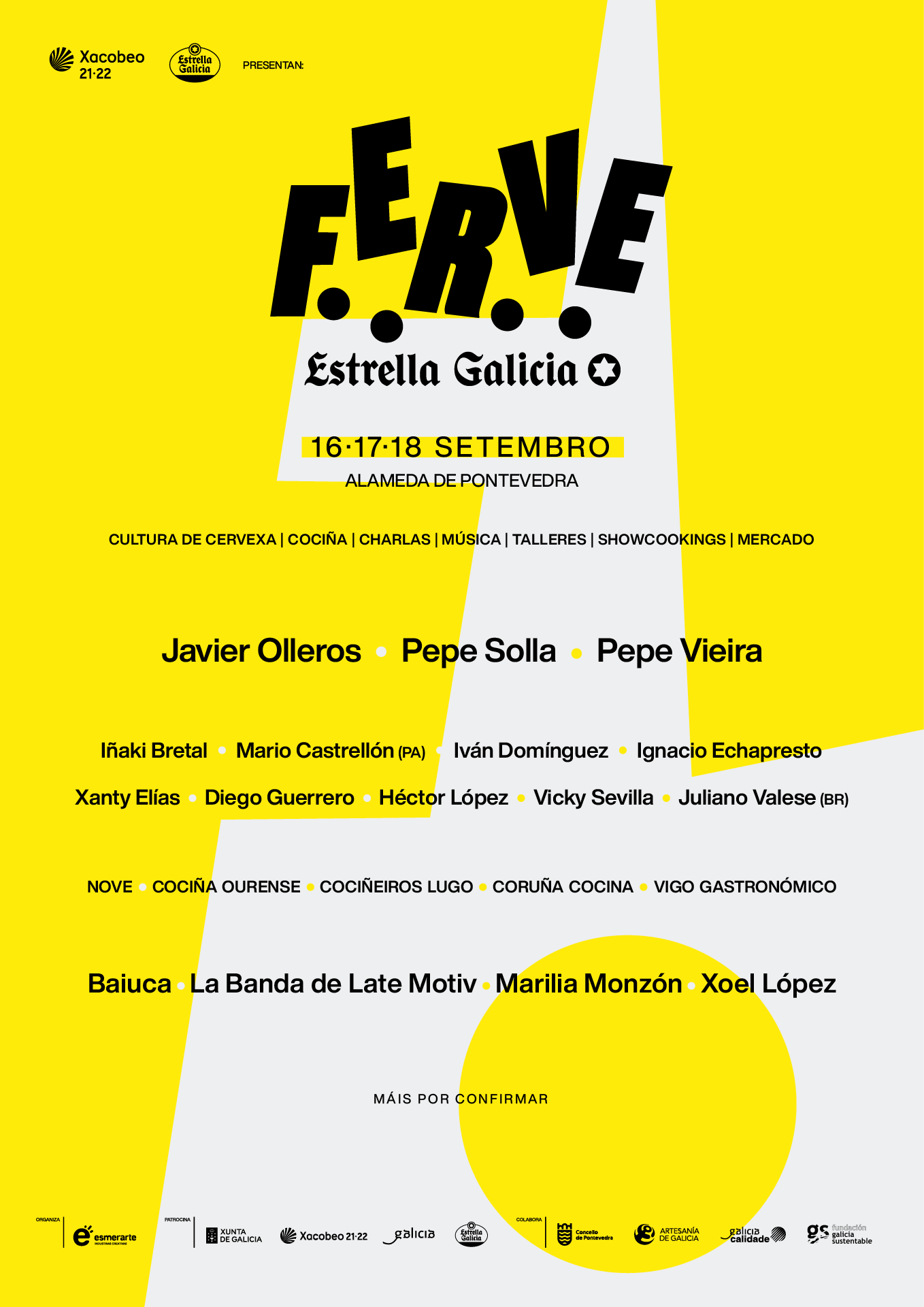 FERVE Estrella Galicia cerveza gastronomía y música (cartel)