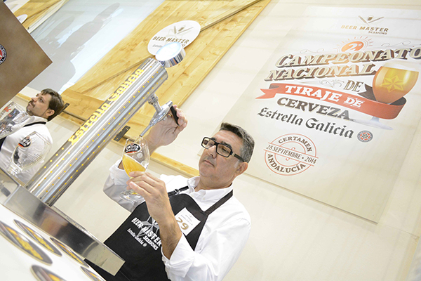 Javier Sánchez, Mejor Tirador de Cerveza de Andalucía 2014