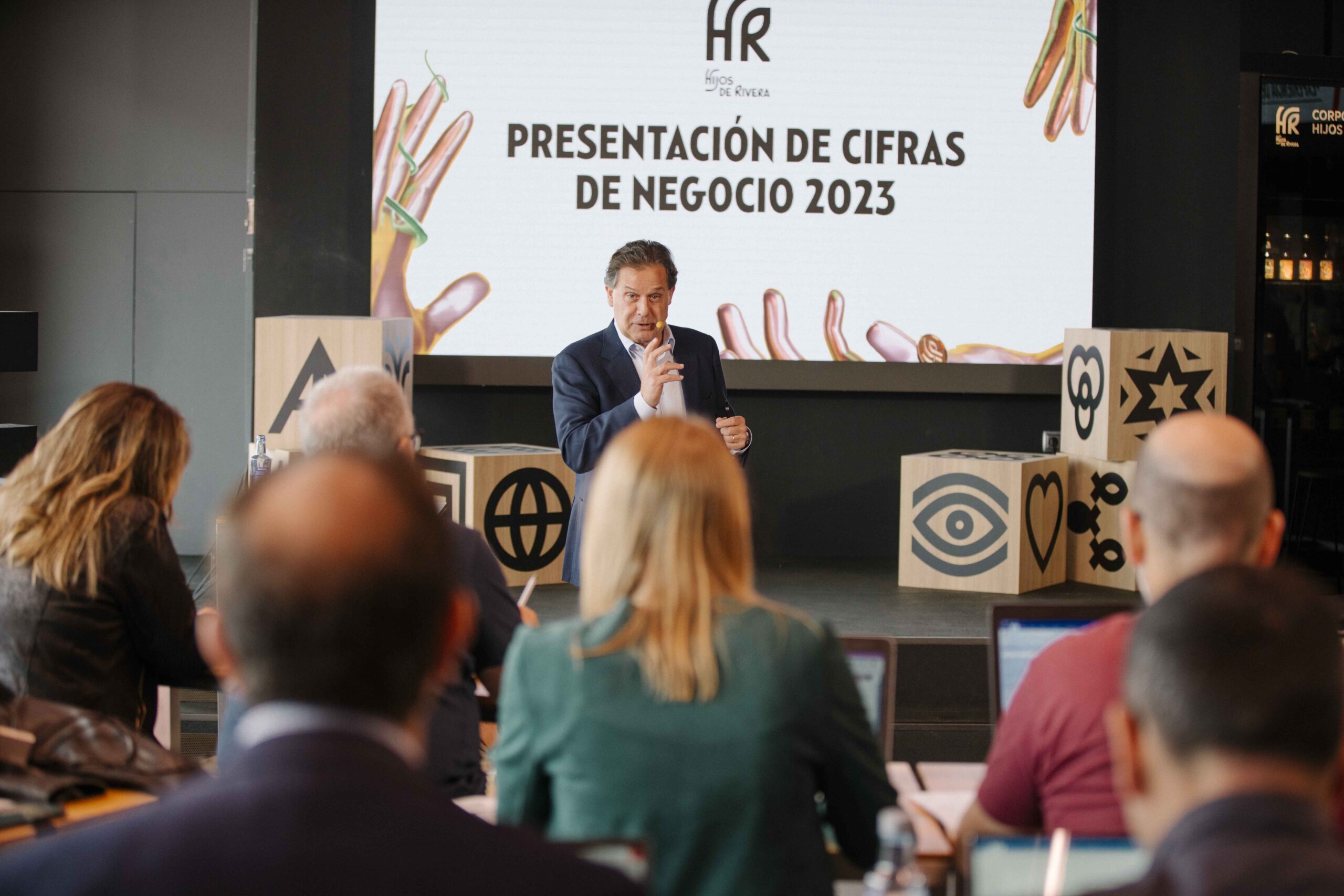 Ignacio Rivera, Presidente Ejecutivo de Hijos de Rivera, durante la presentación de resultados 2023