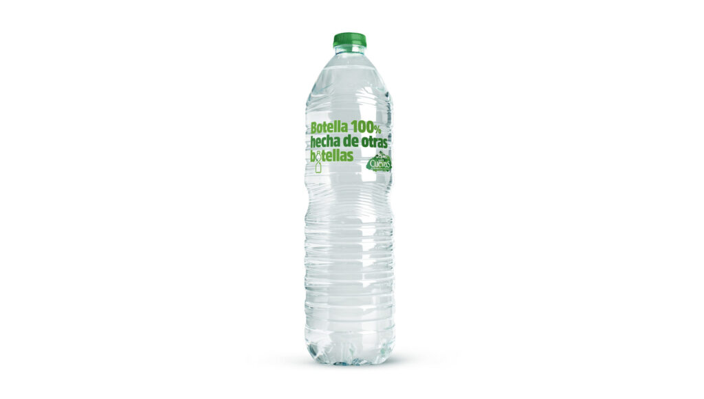Agua de Cuevas recycled plastic packaging